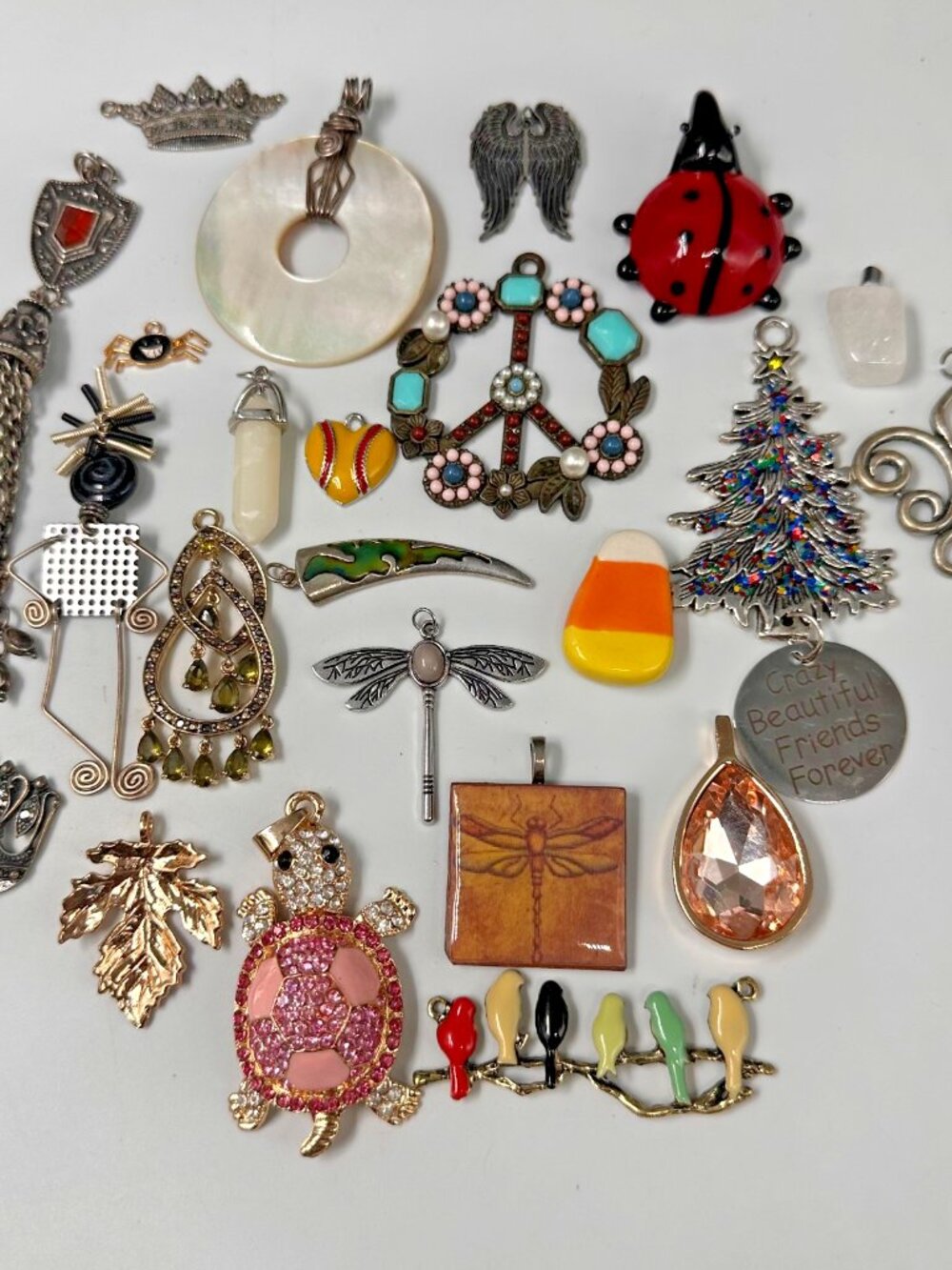 Pendants Lot Bulk Jewelry Making Mixed Styles Charms Vintage Modern Reuse Craft